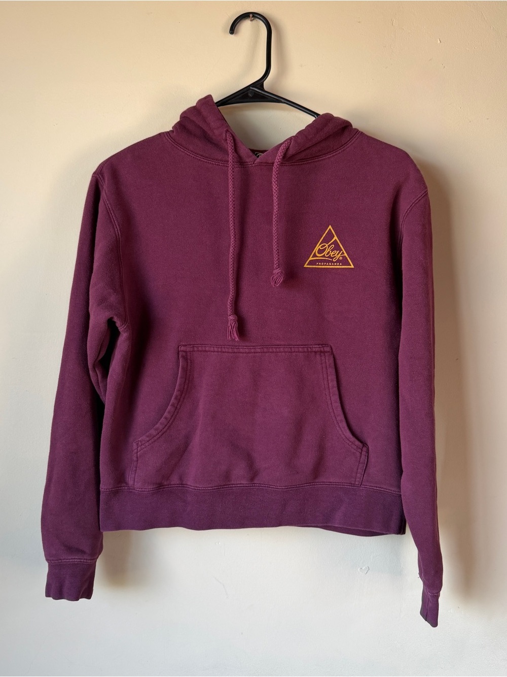 Obey Maroon Pullover Hoodie